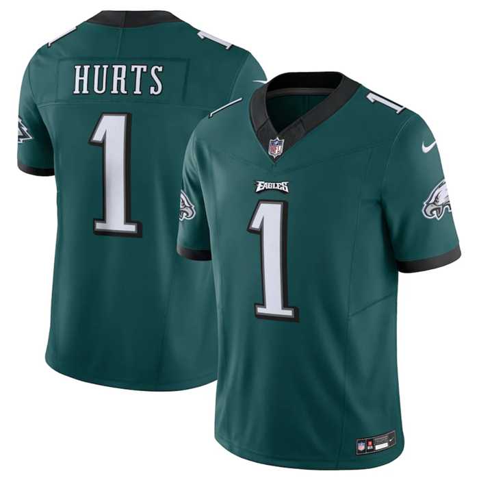 Men & Women & Youth Philadelphia Eagles #1 Jalen Hurts Green 2023 F.U.S.E. Vapor Untouchable Limited Stitched Football Jersey